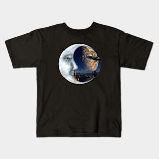 Moon Crescent - Alien World Kids T-Shirt
